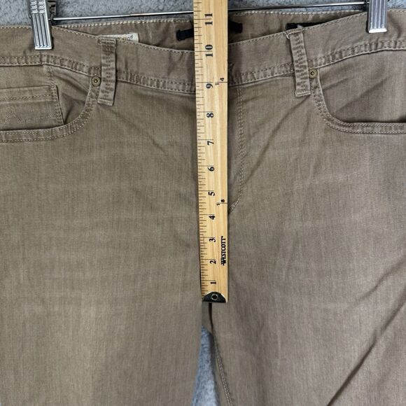 Alberto‎ Jeans Mens 34x29 Brown Luxury T400 Denim Modern Fit Preppy - Picture 7 of 11